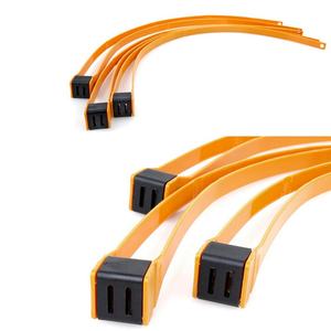 Correa Táctica de Plástico Tipo Brida para Cables, Esposas, Cinturón Decorativo CS Sport, Equipo Deportivo TMC, Brida Desechable Amarilla y Negra (1 juego/3 piezas) - Product Image 4