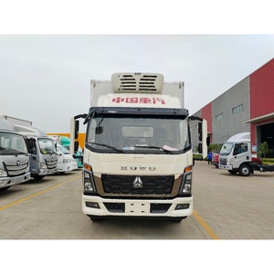 Camion frigorifique diesel Howo 4x2 à transmission manuelle, neuf, avec caisse congélateur -20°C, capacité de charge de 1 à 10 tonnes, prix abordables - Product Image 2