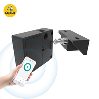 Serrure de meuble d'intérieur Qidots, verrouillage dissimulé, déverrouillage par carte IC, serrure de rangement sans clé pour appartement, hôtel, salle de bain, salle de sport - ABS durable