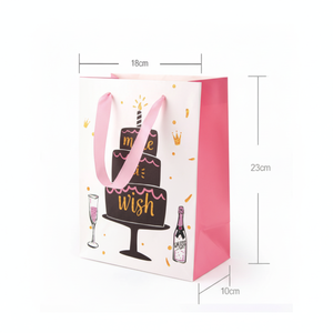 Bolsa de Regalo de Cartón con Diseño de Flores en Caja Transparente Jude Lyjeny - Product Image 1