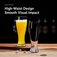 Verre à bière créatif grande capacité pour bière de blé, IPA, bière artisanale et pression, pour bar à domicile, pub, taverne, restaurant, logo personnalisé, vente en gros