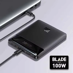 Banque d'alimentation pour <span class=keywords><strong>Baseus</strong></span> <span class=keywords><strong>100W</strong></span> 20000mAh Banque d'alimentation PD Charge rapide Banque d'alimentation portable <span class=keywords><strong>Chargeur</strong></span> de batterie externe pour ordinateur portable Macbook - Product Image 1