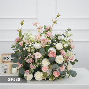 DKB Best Selling Artificial <b>Aisle</b> Flower <b>Runner</b> Eco-Friendly Wedding Graduation Easter Father's Day Christmas Silk Cloth - Product Image 3