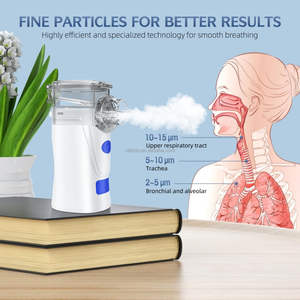 Mesin <span class=keywords><strong>Nebulizer</strong></span> <span class=keywords><strong>Mini</strong></span> Genggam untuk Dewasa dan Anak-Anak dengan Fungsi Pembersihan Otomatis, Dapat Diisi Ulang via USB, Kebisingan Rendah 50dB, Cocok untuk Perjalanan dan Rumah - Product Image 4
