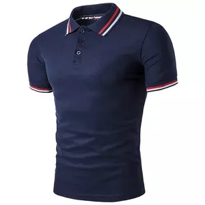 100% Katoen Korte Mouw Ademend Kleur Combinatie Kraag Ontwerp Polo Shirts Groothandel China