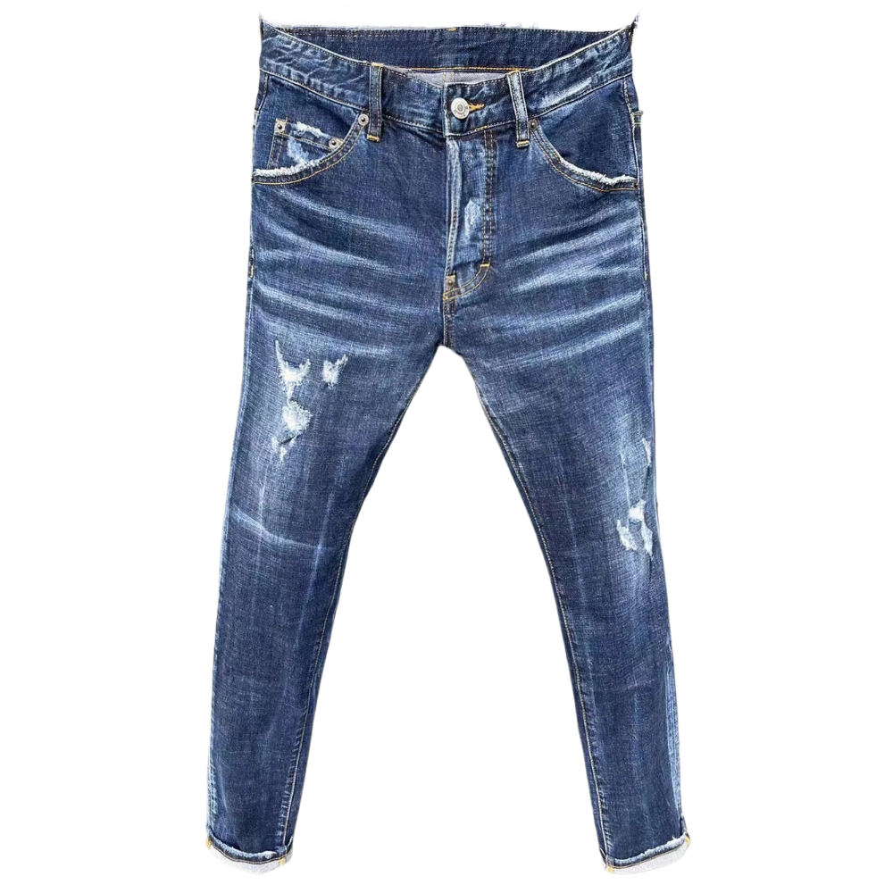 Womens Denim Distressed Jeans Jean Cargo Pants