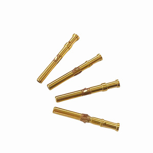 Conector Crown Spring de 1.6mm, Chapado en Oro, Tipo Macho y Hembra, Contacto Eléctrico Duradero para Conexión y Desconexión - Product Image 1