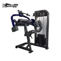 Máquina comercial ajustable de extensión de tríceps con cable cruzado y brazo metálico para entrenamiento de fuerza en gimnasios