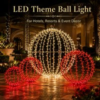 Service de concepteur pour l'éclairage de motifs 3D LED TOPREX, décoration de sphères de Noël pour les places commerciales