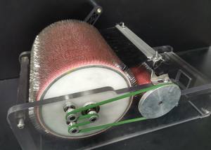 20cm Cylindre Machine Manuel Textile Cardage Maison Petit Coton Spinning <span class=keywords><strong>Main</strong></span> Tambour Cardeur pour Laine - Product Image 3