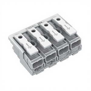 ขั้วต่อไฟ LED รุ่น <span class=keywords><strong>294</strong></span>-5004 4 ขั้ว ยี่ห้อ Wagos สีขาวแท้ 100% ซีรีส์ <span class=keywords><strong>294</strong></span> สำหรับสายไฟทุกประเภท รองรับกระแสสูงสุด ขั้วต่อแบบเสียบขนาด 2.5 มม. - Product Image 1