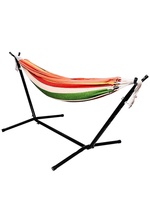 Support de hamac portable en acier inoxydable pour une personne, capacité de charge 350 kg, idéal pour le camping et les loisirs en extérieur, personnalisable pour l'export.