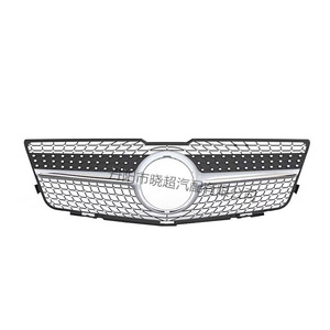Parrilla Delantera Mercedes-Benz Clase GLK X204 Starry GT, Negra Plateada, Plástico ABS, Compatible con Modelos 2008-2012 - Product Image 3