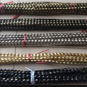 Faixa de sofá de 1m, estofamento para cama em madeira, capa decorativa para unhas de bronze - Product Image 3