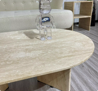 Hot Sale Home Marmor Esstisch Set 6-Sitzer Custom Size Möbel Dekoration Couch tisch Stein Oval Form Stein Esstisch