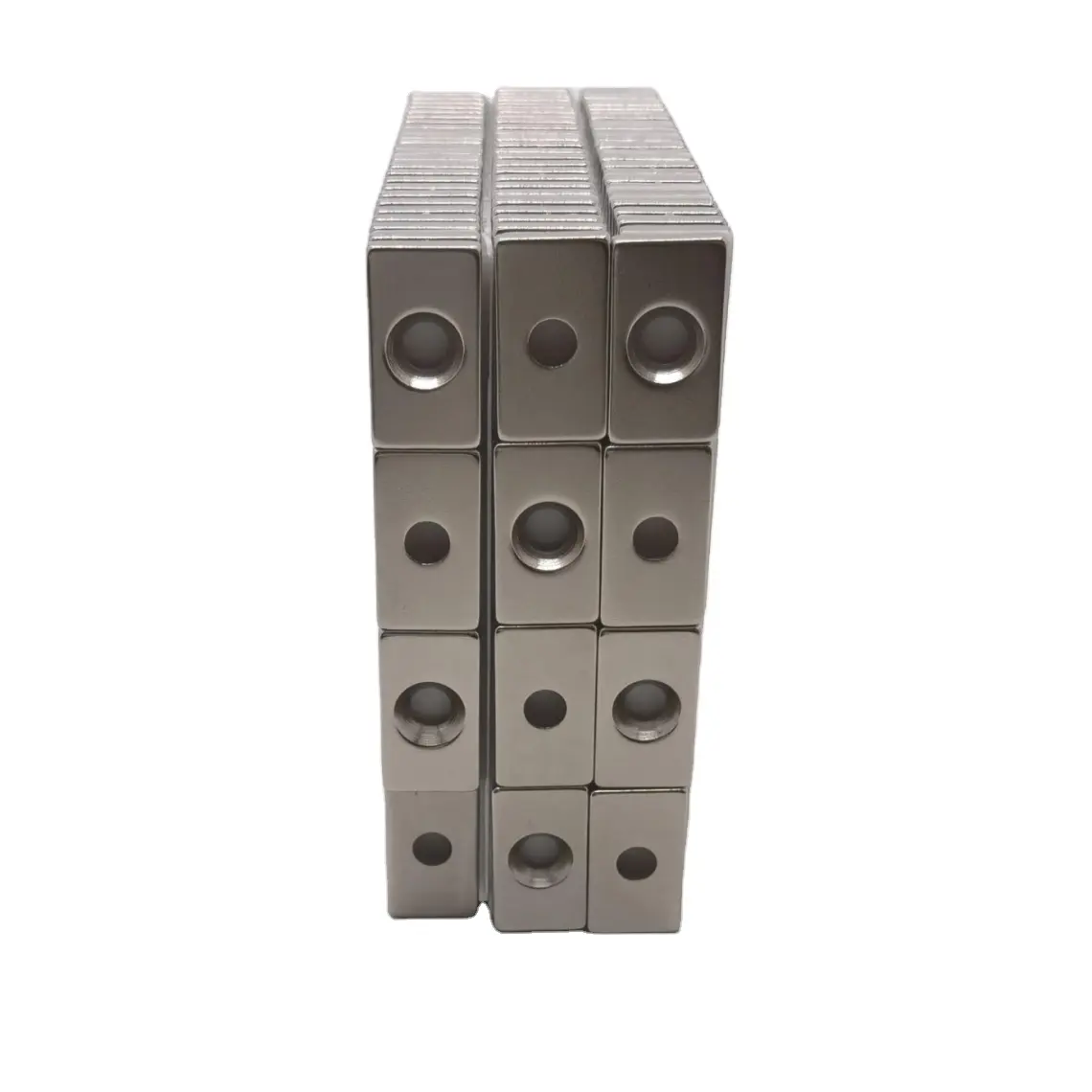 Xlmagnet Großhandel Ndfeb Neodymium-Block Rechteck-Magnet 20 × 10 × 5 Mit Gegensenkungs-Loch für Nr. 3 Schraube für Schranktürverschlüsse