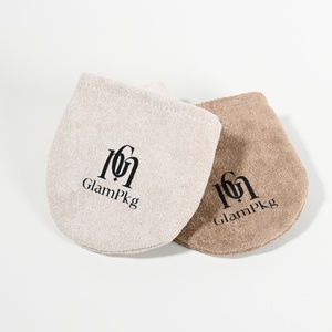 GLAMPKG Wholesale Luxury Custom Logo Packing Jewelry Storage Gift Makeup Cosmetic Velvet <b>Bag</b> Suede Pouch <b>Dust</b> <b>Bag</b> - Product Image 2