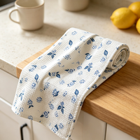 Chiffon de cuisine en microfibre à motif ananas, haute résistance des couleurs, lavable en machine, durable, pour usage quotidien intensif