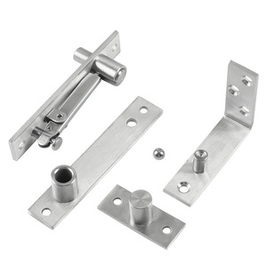 Charnière rotative à 360 degrés en acier inoxydable 304, dissimulée haut et bas, pour portes en bois, design moderne réglable - Product Image 4