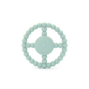 Anneau de <span class=keywords><strong>dentition</strong></span> en Silicone pour bébé, 100% de qualité alimentaire, <span class=keywords><strong>jouet</strong></span> à mâcher <span class=keywords><strong>vibrant</strong></span>, 100% sans BPA - Product Image 6