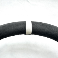Volant de course Deluxon pour rallye, 14 pouces, profondeur 35 mm, premium, avec bande blanche, 3 branches, en Alcantara, facile à utiliser