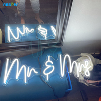 Letreros de Neón Personalizados RGB Programables con LED, con Controlador, Alimentación CA/CC, para Publicidad y Dropshipping de Rebow
