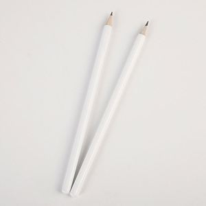 Crayons en bois graphite vierges blancs avec gomme, personnalisables en gros, référence Jw1748 - Product Image 6
