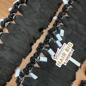 Extensiones de Cabello Humano Virgen Remy Vietnamita 100% Thanh, 100g, Color Negro Natural, Ondulado Liso, con Cierre de Encaje, Venta al Por Mayor Exclusiva - Product Image 5