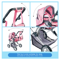 Dollri Starri Nouveau Design 2022 Grand Combi Poussette De Poupée Jouet avec Transporteur et Livraison Transport Sac Pour 5 ans Chine jouets Usine