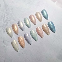 Vernis à ongles en gel Mixcoco TPO Free Thread Pearl, effet nacré, texture tourbillonnante, à retirer par trempage, compatible UV/LED, pour salon de manucure