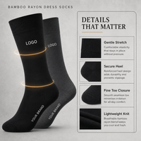 Chaussettes en coton personnalisées en gros pour hommes, chaussettes de travail formelles pour affaires avec logo, coffret cadeau, fabricant de haute qualité