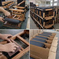 Équipement de Gym Domicile et Hôtel de Luxe Pilates Planche Abdominale en Bois Poids Libres Design Élégant pour Entraînement