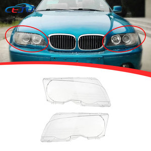 Cubierta de Faro de coche, pantalla de lámpara impermeable para <span class=keywords><strong>BMW</strong></span> Serie 3, E46, <span class=keywords><strong>318i</strong></span>, 320i, 325i, <span class=keywords><strong>4</strong></span> puertas, 2002-2005 - Product Image 1