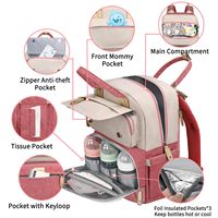 Sac à dos pliable pour couches de bébé, imperméable, grande capacité, sac de maman avec matelas à langer portable, sangles pour poussette, directement de l'usine