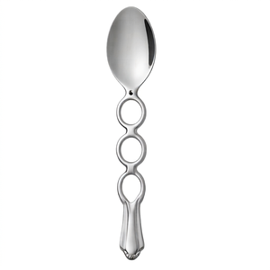 Ensemble de couverts modernes en acier inoxydable avec finition brillante, élégants ustensiles de table pour mariages, comprenant des cuillères argentées effet miroir - Product Image 1