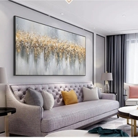 Peinture à l'huile sur toile abstraite moderne, œuvre d'art artisanale en acrylique, peinture murale de paysage magnifique 100% peinte à la main