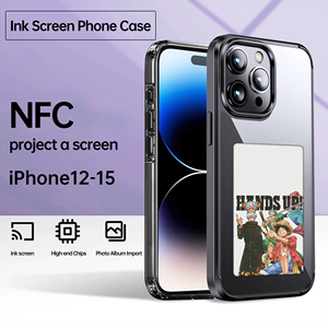 Étuis de téléphone intelligents NFC pour <span class=keywords><strong>13</strong></span> 14 15 <span class=keywords><strong>Pro</strong></span> <span class=keywords><strong>Max</strong></span> Écran E Ink Housses de téléphone arrière avec protection Anime Cartoon Fundas Sans batterie - Product Image 5