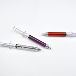 Stylos à bille à bille en plastique, <span class=keywords><strong>aiguille</strong></span> en forme de seringue, nouveauté - Product Image 5