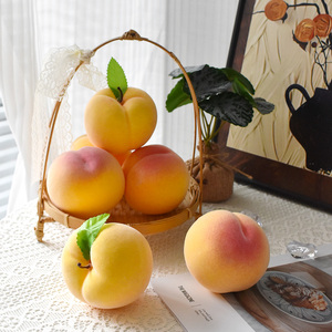 Adorno de Melocotón Artificial Realista de Espuma de 7*8.5cm para Decoración del Hogar, Exhibición en Ventanas, para Navidad y Acción de Gracias - Product Image 3
