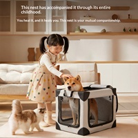 Lit pour animaux de compagnie pliable pour chiens et chats, best-seller transfrontalier, installation facile, cage de voyage extérieure toutes saisons