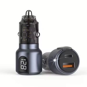 Cargador de Coche USB-C de Carga Súper Rápida, Adaptador PD3.1 para Encendedor de Cigarrillos, Salida de 30W, Voltímetro, Material GAN - Product Image 1