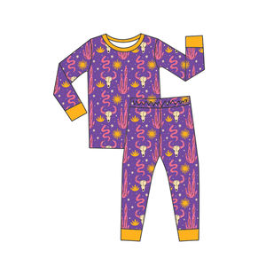 Conjunto <span class=keywords><strong>de</strong></span> Ropa <span class=keywords><strong>de</strong></span> Verano para Niños Estilo Vaquero Occidental Color Morado Hecho <span class=keywords><strong>de</strong></span> Seda <span class=keywords><strong>de</strong></span> Leche Animal - Product Image 1