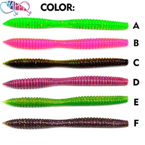10 señuelos blandos de cola larga de 7g/10g de hundimiento lento, gusanos Senko Finesse sin peso para montajes de pesca con cebo natural para lubina, perca y pescado de pesca ligera. - Product Image 3