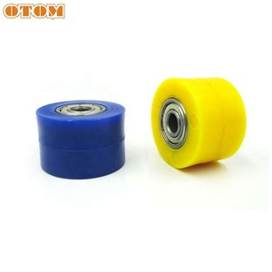 2 шт. роликовые натяжители цепи, направляющие колеса для стритбайков, эндуро, мотокросса, мотоциклов CRF, 8 мм, 10 мм - Product Image 5