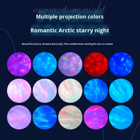 Lampe de projection d'étoiles moderne à LED, alimentée par USB, télécommande, intensité réglable, décoration de salon, chambre à coucher, lumière de nuit, ciel étoilé