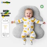 Ensemble barboteuse et pyjama pour bébé à imprimé canard personnalisable, vêtements de nuit unisexes pour tout-petits OEM, pyjamas en bambou de qualité supérieure pour nouveau-nés