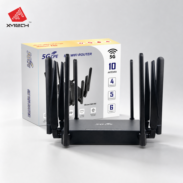 NR180 5G CPE Router 1Gbps SA NSA WiFi 802.11ac 4 LAN 1 WAN Dual Band Wireless Router for Home Office