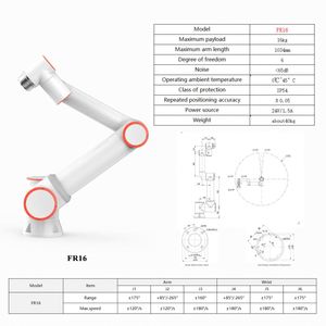 Robot de Automatización Colaborativo de 6 Ejes FR16 con Carga Útil de 16 kg y Brazo de 1034 mm para Pulido, Paletización, Panadería y Mecanizado CNC - Product Image 5