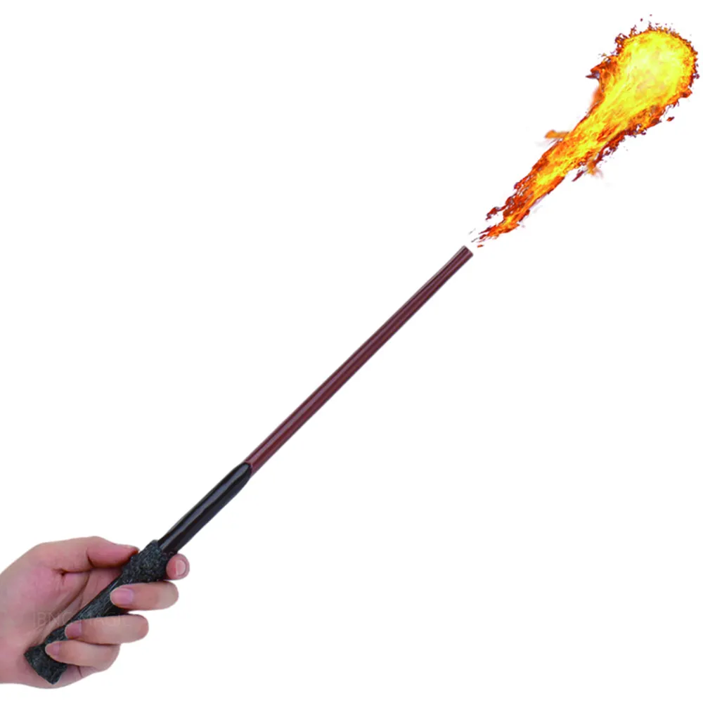 New Shoot Fireballs Halloween Stick Magic Wand with Fireball Spray Effect Real Wand Fire Ball Shooting, Wand Can Launch Fireball