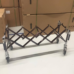 Trung Quốc Nhà Cung Cấp Mạnh Mẽ Bronze Sliver Vàng Màu Nhà Thờ Xe Tải Có Thể Gập Lại Nhôm Nhà Thờ Xe Tải Tang Lễ Quan Tài Quan Tài Xe Đẩy - Product Image 4